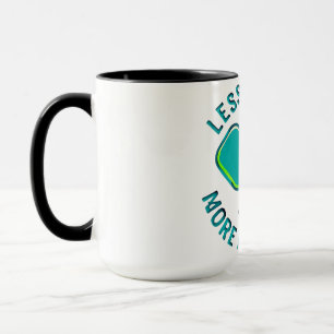 Less Stress More Pickleball Funny Player Mug