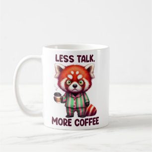 Less Talk More Coffee Racoon Mug