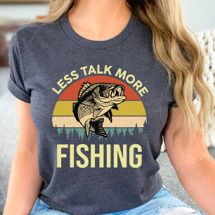 Less talk more fishing Funny fishing lover vintage T-Shirt