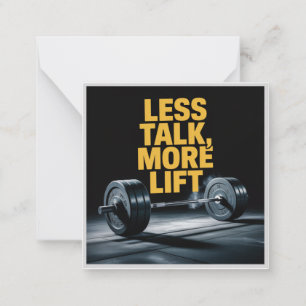 Less Talk, More Lift Card