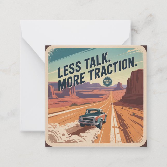 Less Talk. More Traction Card (Front)