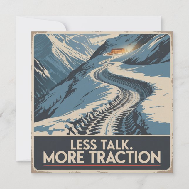Less Talk. More Traction Invitation (Front)