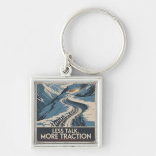 Less Talk. More Traction Key Ring
