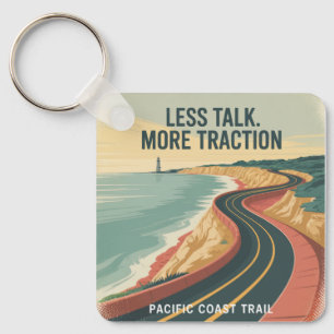 Less Talk. More Traction Key Ring