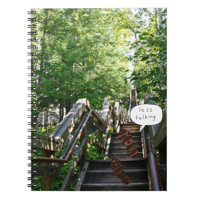 Less Talking More Talking Stairs notebook (Front)