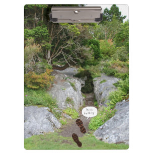 Less Talking More Walking photo clipboard