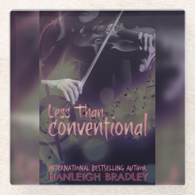 Less Than Conventional Glass Coaster (Front)