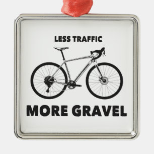 Less Traffic More Gravel Metal Tree Decoration