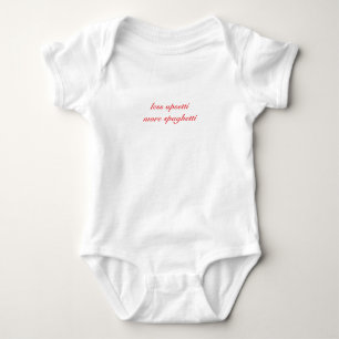 Less Upsetti More Spaghetti- Cotton Baby Bodysuit