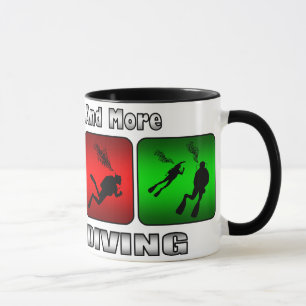 Less Work And More Scuba Diving Mug