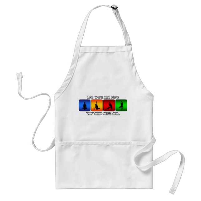 Less Work And More Yoga Standard Apron (Front)