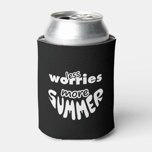 Less Worries More Summer Can Cooler (Can Front)