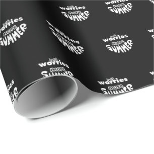 Less Worries More Summer Wrapping Paper