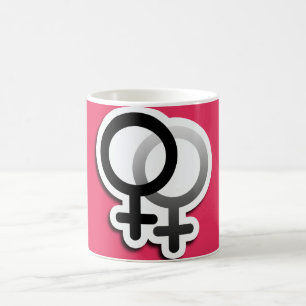 LESSBIAN LOVE SYMBOLS -.png Coffee Mug