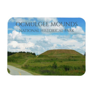 Lesser and Greater Temple Mounds, Ocmulgee Mounds Magnet