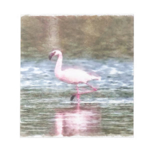 Lesser Flamingo Watercolor Notepad