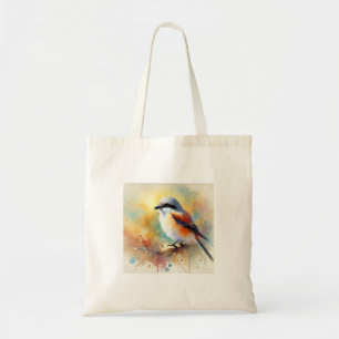 Lesser Grey Shrike 051024AREF103 - Watercolor Tote Bag