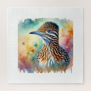 Lesser Roadrunner 040924AREF137 - Watercolor Jigsaw Puzzle