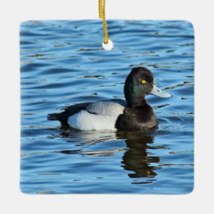 Lesser Scaup - Bluebill Duck Drake Ceramic Ornament