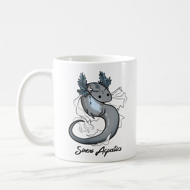 Lesser Siren Aquatic Salamander Coffee Mug (Left)