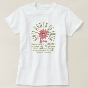 Lesson Fr Bible Women of Faith Lydia Christian T-Shirt