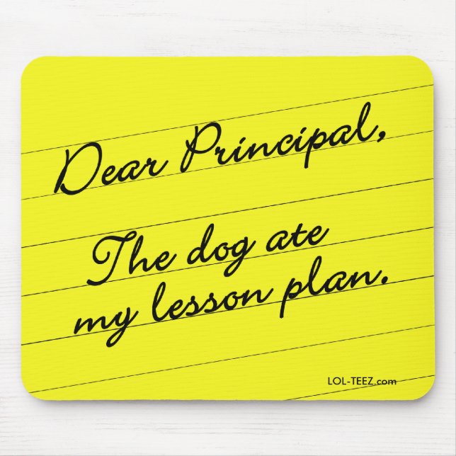 Lesson Plan Mouse Mat (Front)