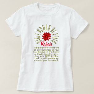 Lessons Fr Bible Women of Faith Rahab Christian T-Shirt