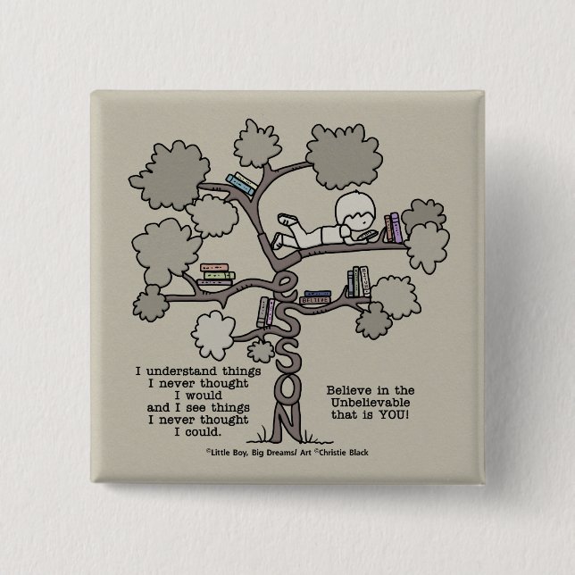 Lessons Learned 15 Cm Square Badge (Front)