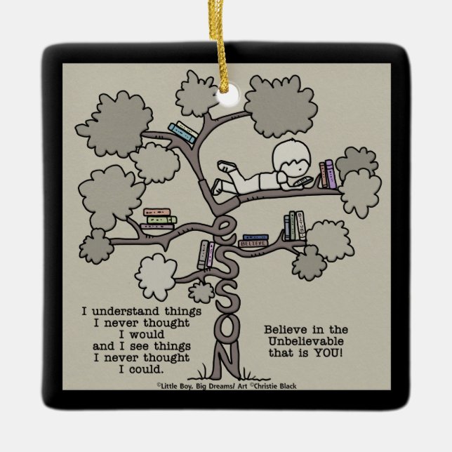 Lessons Learned Ceramic Ornament (Front)