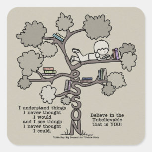 Lessons Learned Square Sticker