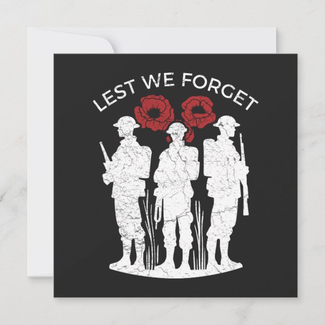 Lest We Forget  Holiday Card (Front)