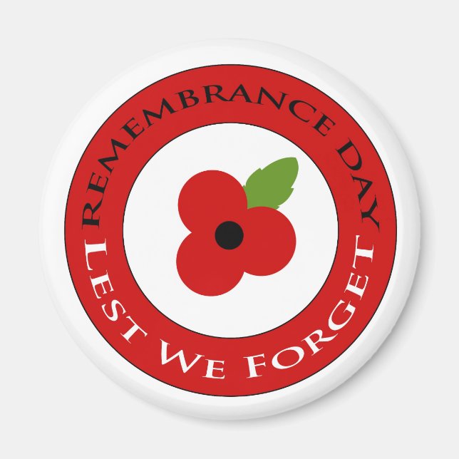 Lest we forget - Magnet (Front)