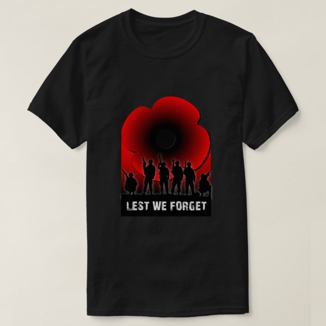 Lest we Forget T-Shirt (Design Front)