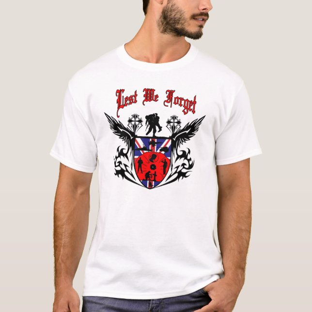 LEST WE FORGET .....United Kingdom T-Shirt (Front)