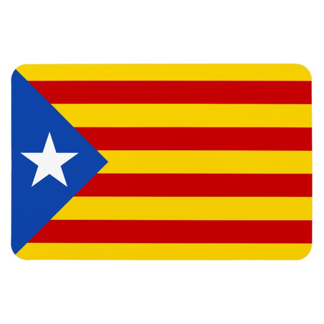 "L'Estelada Blava" Catalan Independence Flag Magnet (Horizontal)