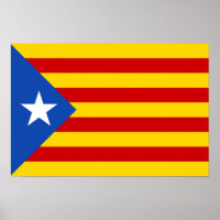 ‘L'Estelada Blava’ Catalan Independence Flag