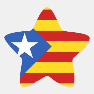 "L'Estelada Blava" Catalan Independence Flag Star Sticker