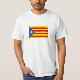 L'Estelada Blava Catalan Independence Flag T-Shirt