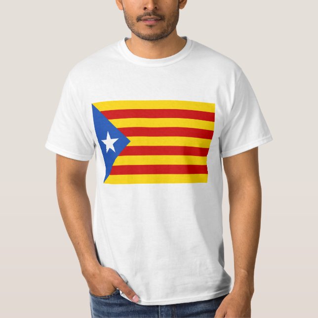 "L'Estelada Blava" Catalan Independence Flag T-Shirt (Front)