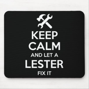 Lester Funny Surname Birthday Family Tree Reunion Mouse Mat