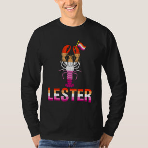 Lester Lesbian Lobster Pride Lgbt Matching Lesbian T-Shirt