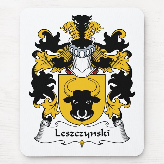 Leszczynski Family Crest Mouse Mat (Front)