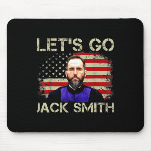 Let39s Go Jack Smith American Flag Summer  Mouse Mat