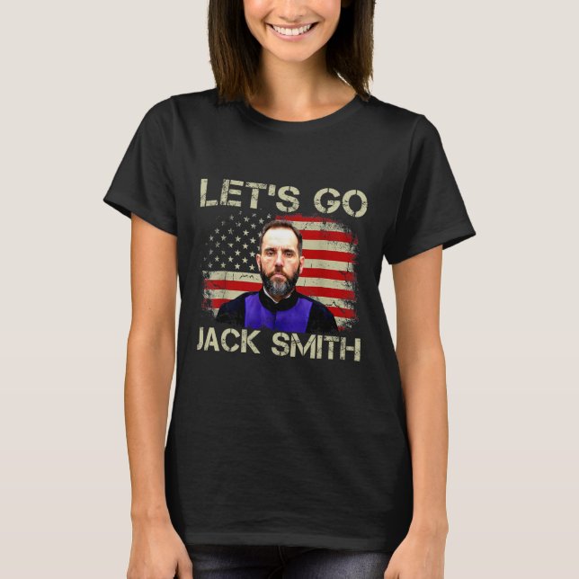 Let39s Go Jack Smith American Flag Summer  T-Shirt (Front)