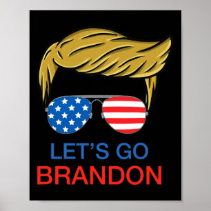 Let#39;s Go Brandon Chant Funny Biden Political Tr Poster