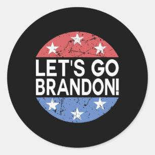 Let#39;s Go Brandon Classic Round Sticker