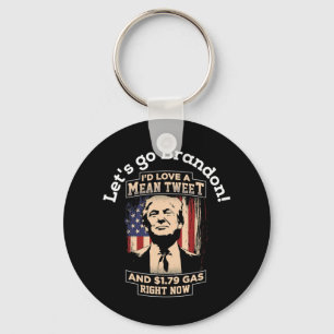 Let#39;s Go Brandon T Pro Trump 2024 Flag Anti Joe Key Ring