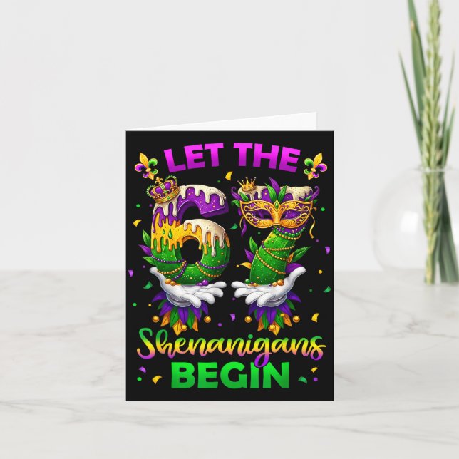Let 67 Shenanigans Begin 6 Illustration Card (Front)