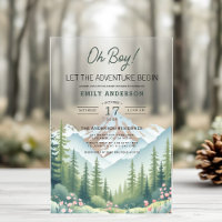 Let Adventure Begin Woodland Forest Baby Shower