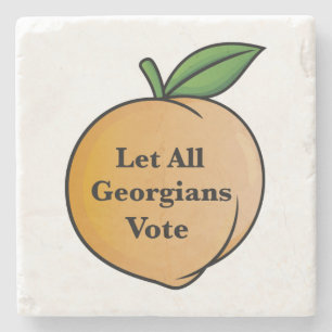 Let All Georgians Vote Stone Coaster